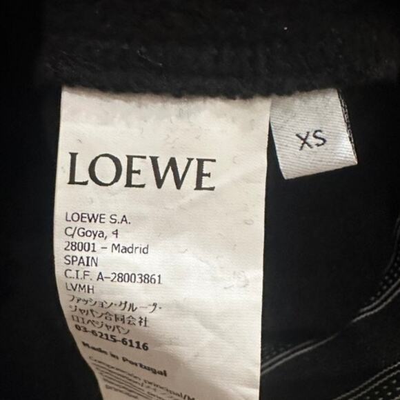Loewe -  Cropped Hoodie, Black- Size XS - Picture 3 of 8
